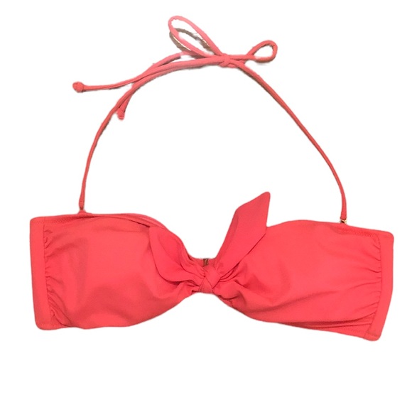 Victoria’s Secret neon pink bikini top w/ removable halter straps & padding, M - Picture 4 of 4